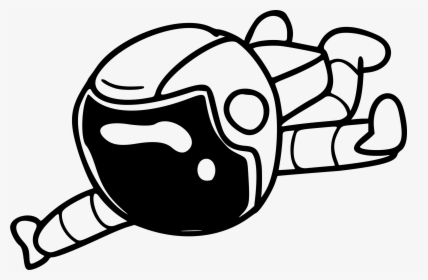 Clipart Spaceman Big Image - Black And White Space Man, HD Png Download, Transparent PNG
