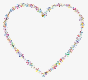 Heart Outline Clipart - Floral Heart Shape Outline, HD Png Download, Transparent PNG