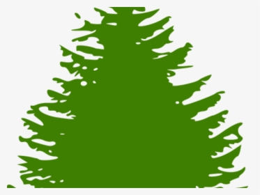 Fir Tree Clipart Forrest Tree - Evergreen Tree Silhouette Png, Transparent Png, Transparent PNG