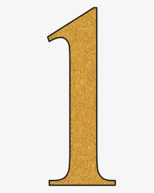 Gold Glitter 1 Png , Png Download - Glitter Gold Number 1 Png, Transparent Png, Transparent PNG