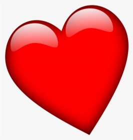 Big Bold Red Heart Clipart - Heart Slanted, HD Png Download, Transparent PNG