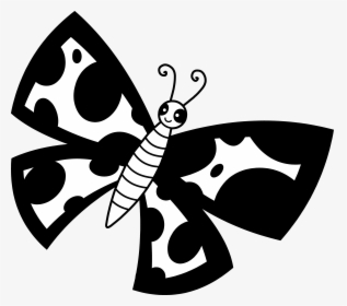 Ipad Clipart Black And White - Cartoon Butterflies Black And White Clipart, HD Png Download, Transparent PNG