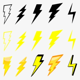 Yellow Lightning Png - Lightning Bolt Graphic, Transparent Png, Transparent PNG