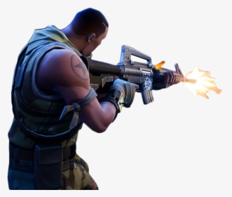 Person Shooting Fortnite Thumbnail Template, HD Png Download, Transparent PNG