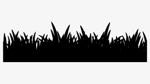 Img Png Silhouette - Trees With Grass Clipart Black And White, Transparent Png, Transparent PNG