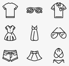 Free Icons Designed By - Summer Clothes Icon Png, Transparent Png, Transparent PNG