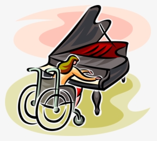 Vector Illustration Of Concert Pianist Musician In, HD Png Download, Transparent PNG
