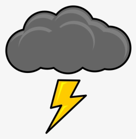 Logo,yellow,lightning - Thundercloud Clipart, HD Png Download, Transparent PNG