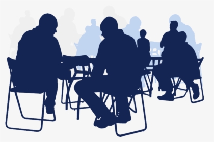 Silhouette Meeting Lunch Breakroom Talk Office Recolored - Talking To An Old Friend Makes Me Happy, HD Png Download, Transparent PNG