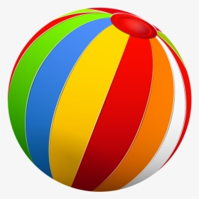 Summer Clipart Beach Ball - Transparent Background Ball Png Hd, Png Download, Transparent PNG