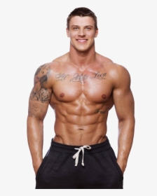 Bodybuilding Png - Flat Stomach Men, Transparent Png, Transparent PNG