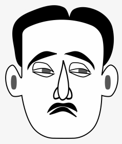 Sad Face Clip Arts - Male Sad Face Drawing, HD Png Download, Transparent PNG