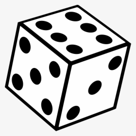 Seconds Black White Clip - Dice Black And White, HD Png Download, Transparent PNG