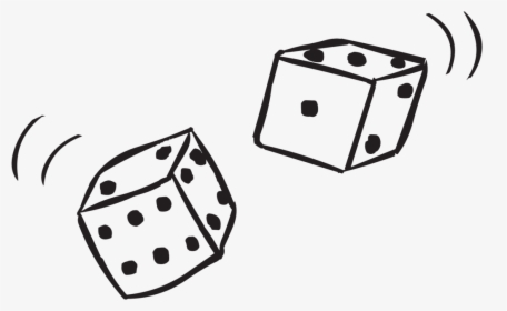 Pair Of Dice Being Rolled In Double Dice Game, HD Png Download, Transparent PNG