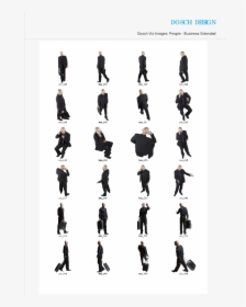 2d Black And White People Design, HD Png Download, Transparent PNG