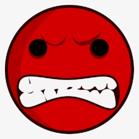 Red Sad Face Clip Art - Angry Face Clipart, HD Png Download, Transparent PNG