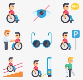 Disabled People Assistance - Disability Vector, HD Png Download, Transparent PNG