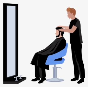 Beauty Parlour Euclidean Vector Hairdresser Hairstyle - Men Beauty Parlour Vectors, HD Png Download, Transparent PNG