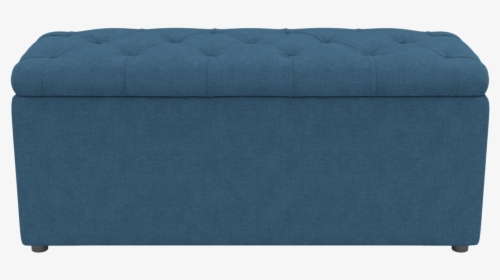 Blue Storage Ottoman - Ottoman, HD Png Download, Transparent PNG