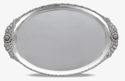 Chrysanthemum Sterling Silver Serving Tray By Tiffany - Circle, HD Png Download, Transparent PNG