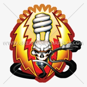 Lightning Clipart Bulb - Illustration, HD Png Download, Transparent PNG