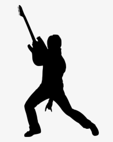 Rock Band Silhouette Transparent Clipart Free Download - Rock Star Silhouette Png, Png Download, Transparent PNG