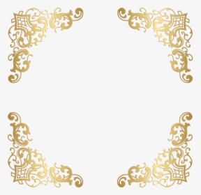 Free Png Download Gold Decorative Corners Transparent - Gold Decorative Frame Png, Png Download, Transparent PNG