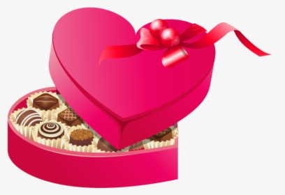 Transparent Candy Clipart Png - Valentine's Day Chocolate Clipart, Png Download, Transparent PNG