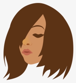 Beauty Brunette Face Free Picture - Emo Girl Clip Art, HD Png Download, Transparent PNG