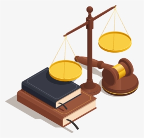 Law Books, Scales And A Gavel - Gavel, HD Png Download, Transparent PNG