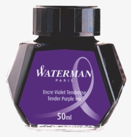 Ink Bottle Waterman Purple - 法國 Waterman 《 鋼筆 墨水 》 棕色, HD Png Download, Transparent PNG