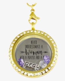 Praying Woman Charm Locket   Class - Necklace, HD Png Download, Transparent PNG
