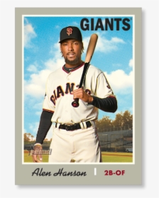 Alen Hanson 2019 Heritage Baseball Base Poster - Baseball Player, HD Png Download, Transparent PNG