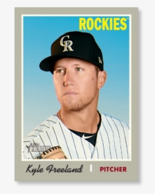 Kyle Freeland 2019 Heritage Baseball Base Poster - Baseball Player, HD Png Download, Transparent PNG