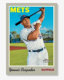 Yoenis Cespedes 2019 Heritage Baseball Base Poster - College Baseball, HD Png Download, Transparent PNG