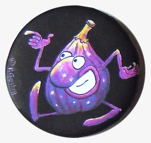 Image Of Fig Magnet Or Pin - Cartoon, HD Png Download, Transparent PNG
