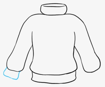 How To Draw Sweater - Line Art, HD Png Download, Transparent PNG