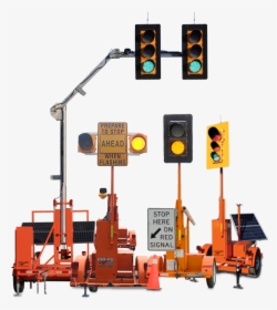 Portable Traffic Lights - Portable Traffic Signal, HD Png Download, Transparent PNG