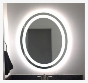 Led Oval Front Mirror - Circle, HD Png Download, Transparent PNG