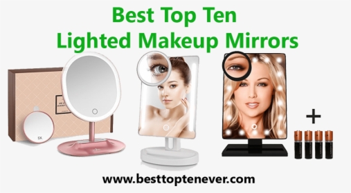 Top Ten Lighted Makeup Mirrors - Girl, HD Png Download, Transparent PNG