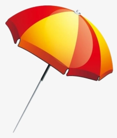 Summer Beach Umbrella Png Free Download - Png Yellow Beach Umbrella, Transparent Png, Transparent PNG
