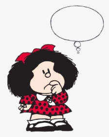 Mafalda Thinking Hard - Vignette Dicembre Buona Domenica, HD Png Download, Transparent PNG