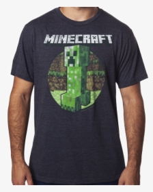 Minecraft Chasing Creeper T-shirt - Minecraft, HD Png Download, Transparent PNG