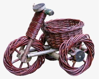 Tricycle Basket Ware Woven Free Photo - Barbed Wire, HD Png Download, Transparent PNG