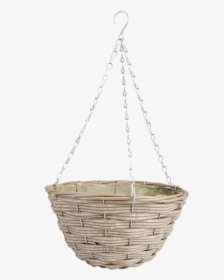 Artificial Wicker Hanging Basket S - Maceteros Colgantes De Mimbre, HD Png Download, Transparent PNG
