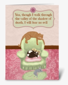 Fear No Evil Greeting Card - Cartoon, HD Png Download, Transparent PNG