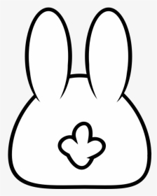 Spring Bunny - Bunny Vector Black, HD Png Download, Transparent PNG
