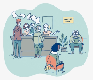 Signallamp Health - Waiting Room - Cartoon, HD Png Download, Transparent PNG