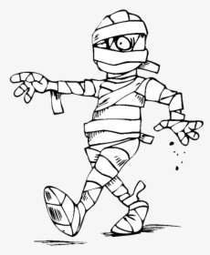 Jojo Drawing Colouring - Transparent Halloween Mummy Clipart, HD Png Download, Transparent PNG