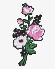 Lovely Pink Flowers Patch For Girl S Clothes - Flower Patch Png, Transparent Png, Transparent PNG